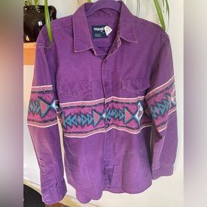 Vintage Western Wrangler Long Sleeve Button Down